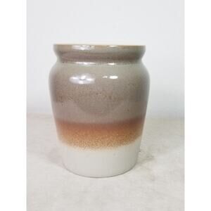 Teleflora Gift Vase 7" Pottery Brown Beige Made in Portugal Home Decor